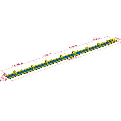 Yellow Blue Inflatable Slip N Slide Water Slide