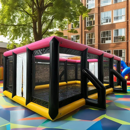 Arène de Dodgeball gonflable avec barrières sportives pour enfants