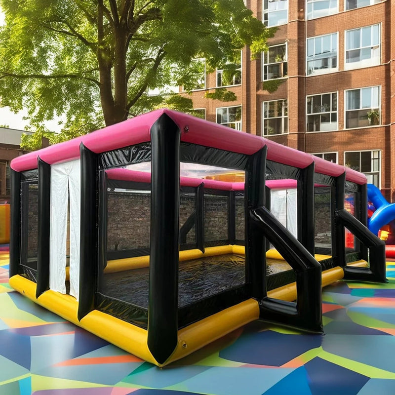 Arène de Dodgeball gonflable avec barrières sportives pour enfants