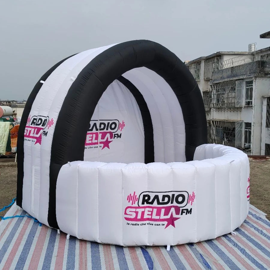 Inflatable DJ Booth Bar Portable Lighted Nightclub Events