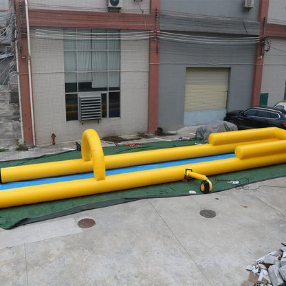 Yellow Blue Inflatable Slip N Slide Water Slide