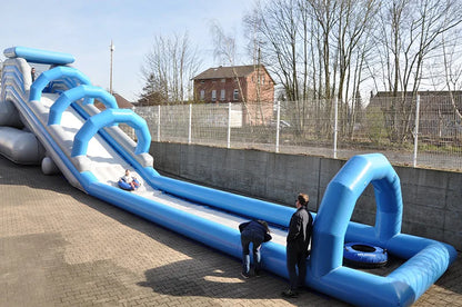 Inflatable Snow Slide Portable Tubing Lane Outdoor Fun