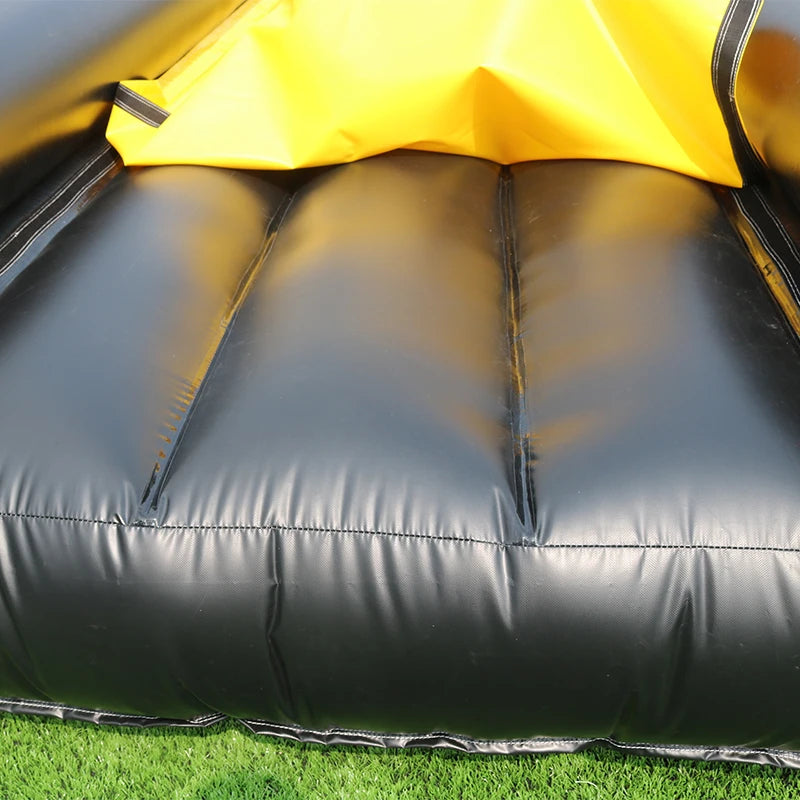Yellow Black Inflatable Slip N Slide Water Slide