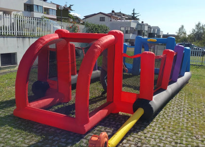Inflatable Soccer Volleyball Football 3-in-1 Pitch for Kids