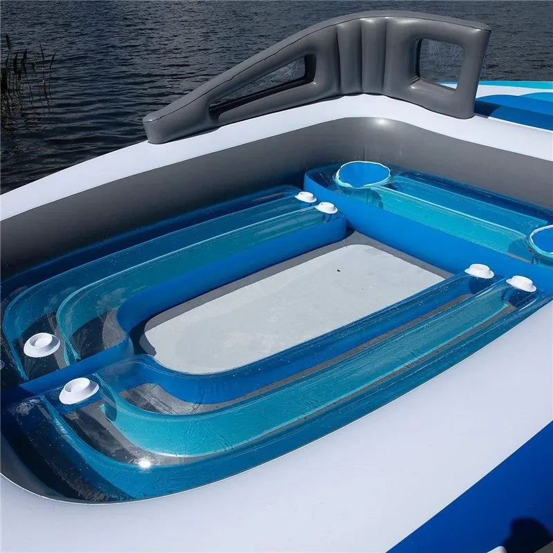 Inflatable Pirate Island Float for 6 People