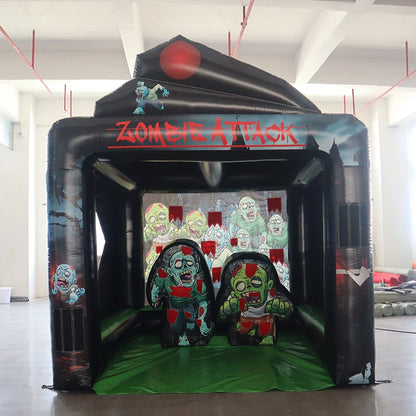 Interactive Inflatable Zombie Axe Throwing Game