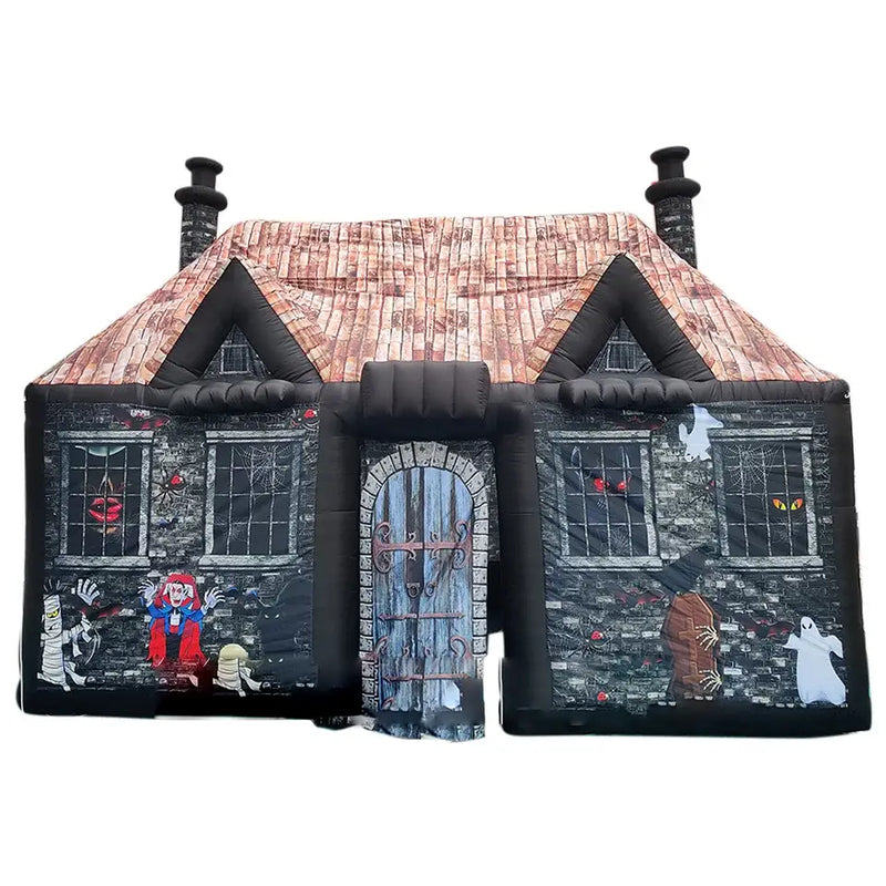 Tente gonflable de maison hantée Halloween Cottage