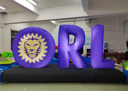 Mur de logo gonflable à LED personnalisé