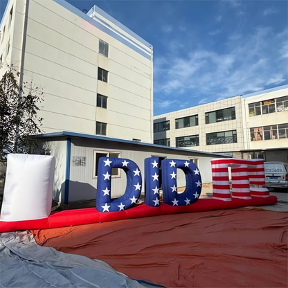 Outdoor Decoration Custom Inflatable Letter Advertising Wall logo Brand