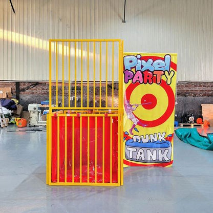 Aufblasbares Dunk Tank-Wasserspiel für den Garten