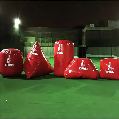 Inflatable Paintball and Nerf Bunkers for Games
