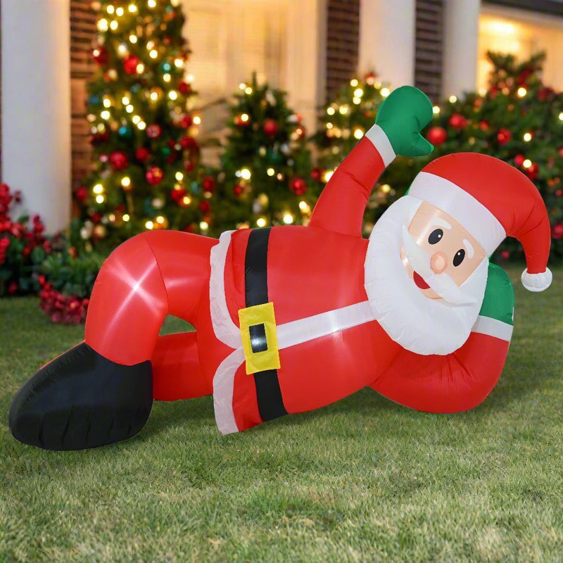 Airpower liegender Weihnachtsmann 240cm