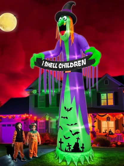 14 FT Giant Halloween Inflatable Stacked Pumpkins Outdoor Decoration Built in 5 LED Lights, Halloween Blow Up 5 Pumpkins Yard Decorations for Lawn Garden Party Decor