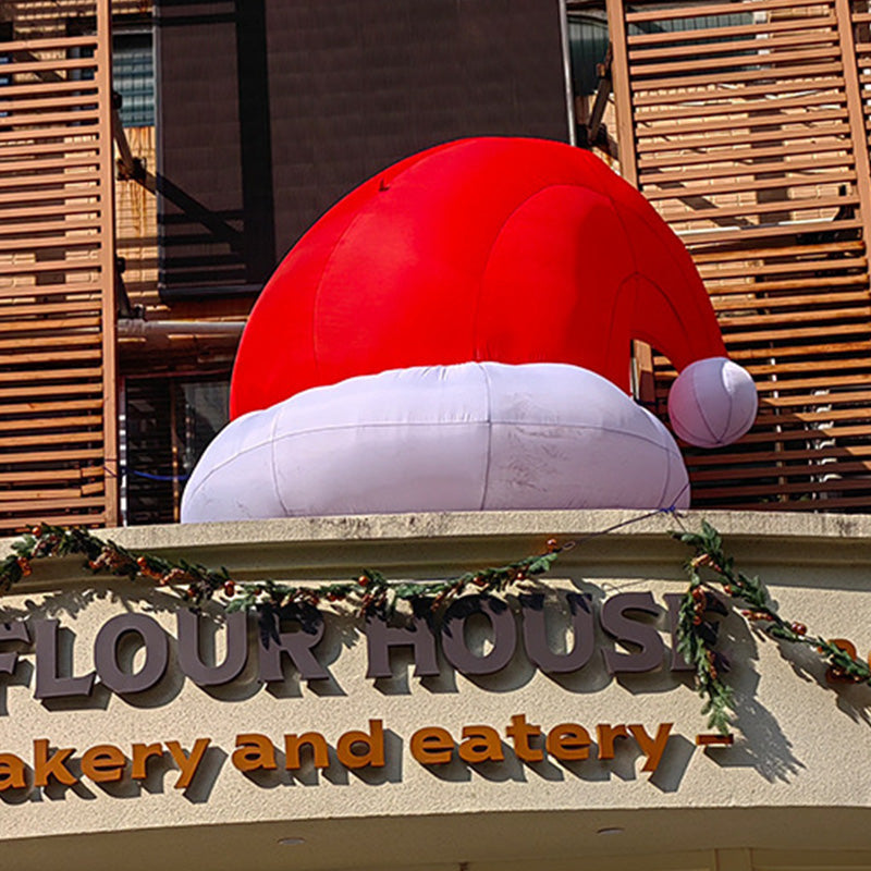 Sombrero de Santa divertido Casa Decoración inflable de Navidad