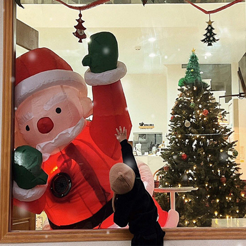 Pared de Escalada Inflable Gigante de Navidad Papá Noel