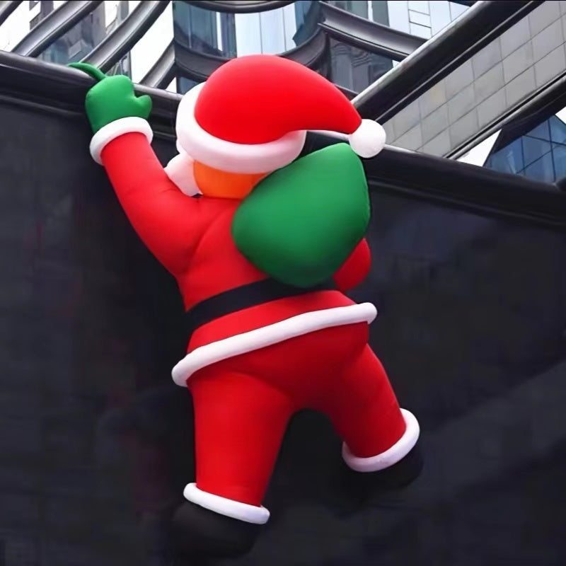 Pared de Escalada Inflable Gigante de Navidad Papá Noel