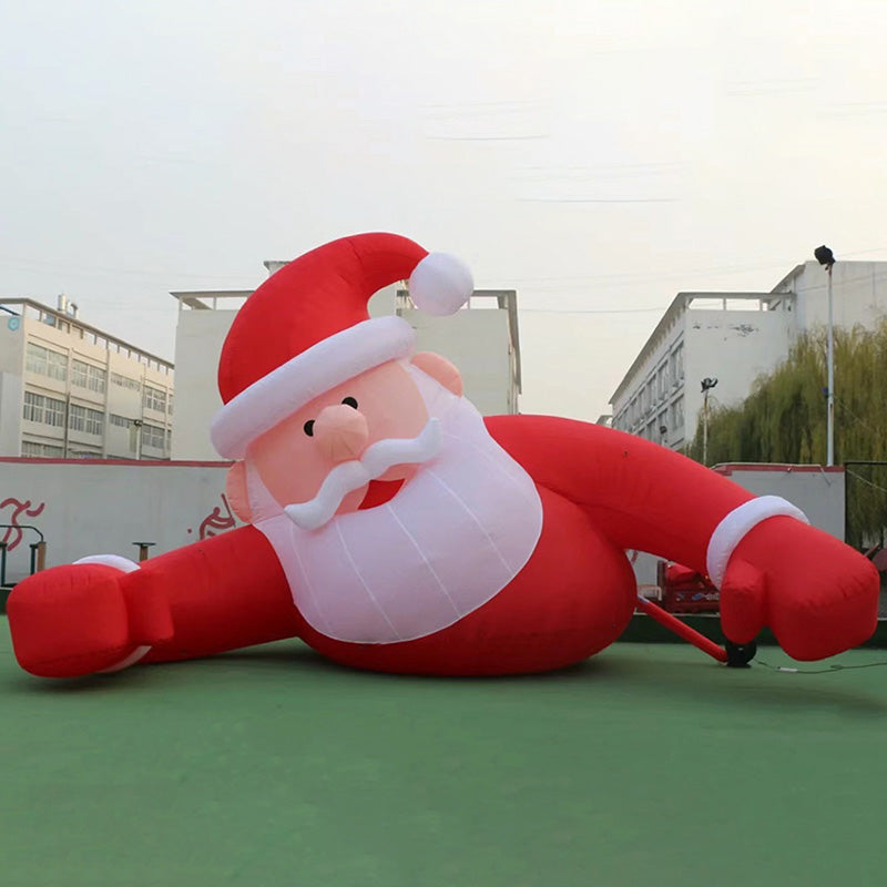 Santa gigante inflable navideño decorativo para el exterior
