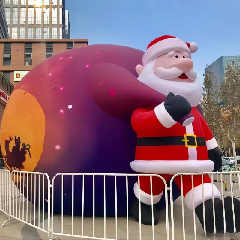Paquete de Navidad Inflable Arrastrando a Santa Claus