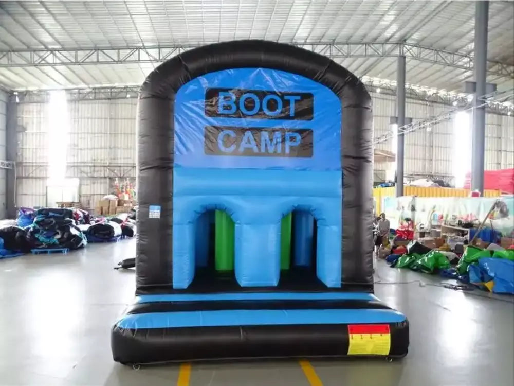 Curso de obstáculos inflable comercial deslizante de 38 pies de vinilo mármol
