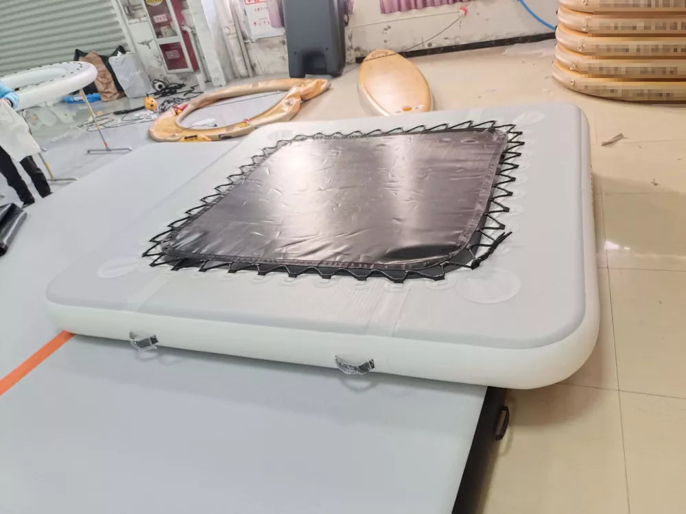 Plataforma Flotante Inflable de 8 Pies con Malla y Portavasos