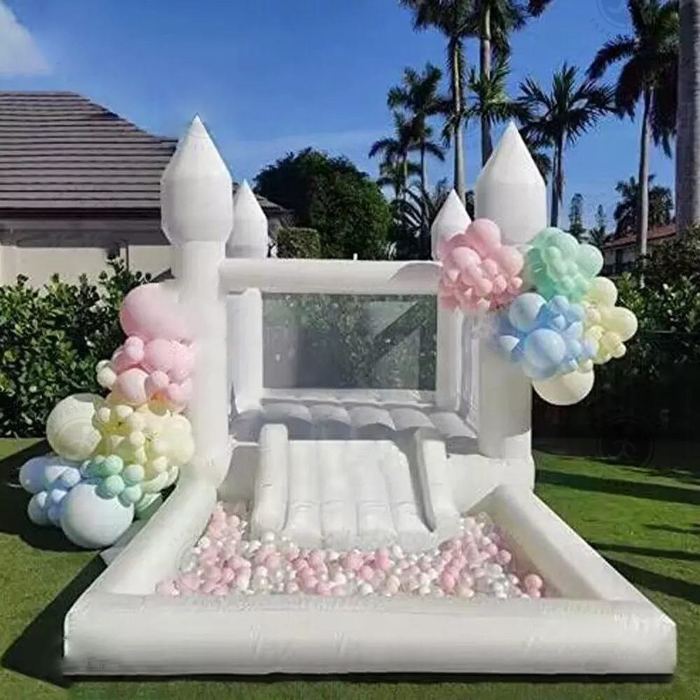 Casa inflable comercial de PVC de 4x2.5mx2.5m para fiestas infantiles