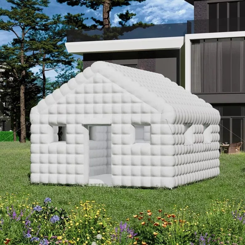 Carpa Inflable Blanca de 16x20x12 pies para Fiesta Disco al Aire Libre