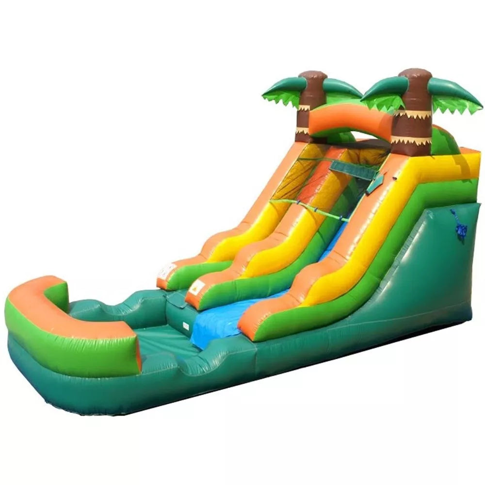 Tobogán de Agua Inflable Tropical de 12 Pies con Soplador