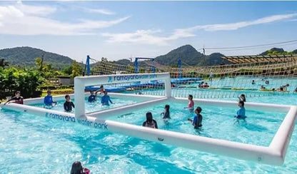 33x13ft aufblasbarer Volleyballplatz mit Netz für Wassersport