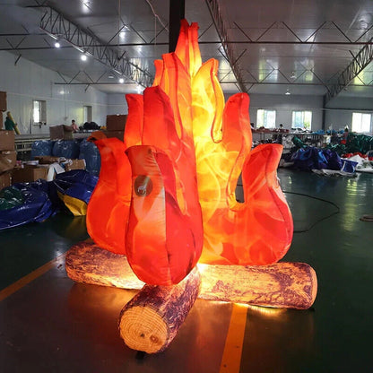 Aufblasbares Feuerdekor mit LED-Licht