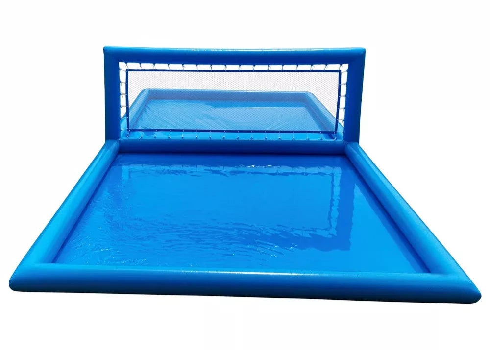 Cancha de voleibol inflable de 33 pies para juegos acuáticos al aire libre