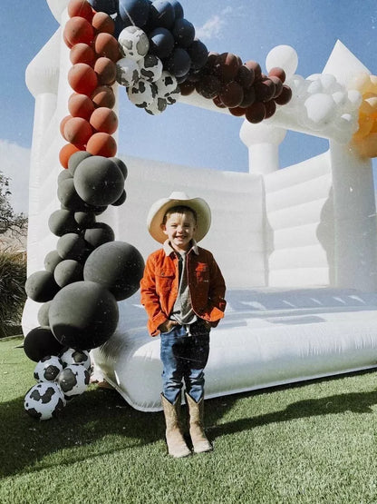 Castillo Inflable de Boda Blanco de 10FT para Saltar en Bodas