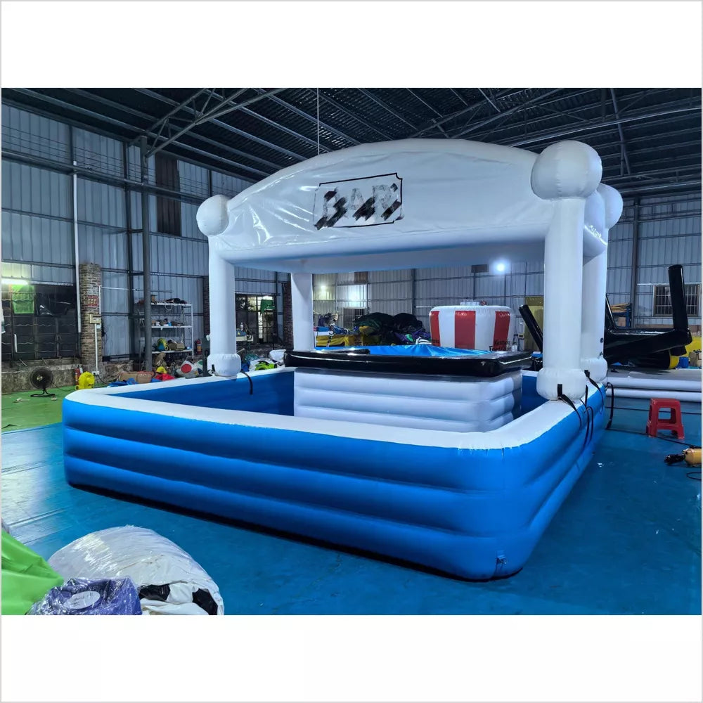 Bar de piscine gonflable portable de 15 x 15 pieds