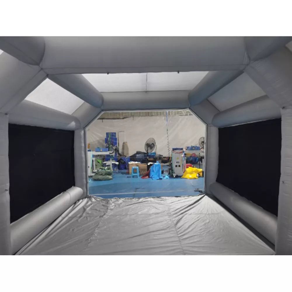 Cabina de pintura inflable portátil con filtro