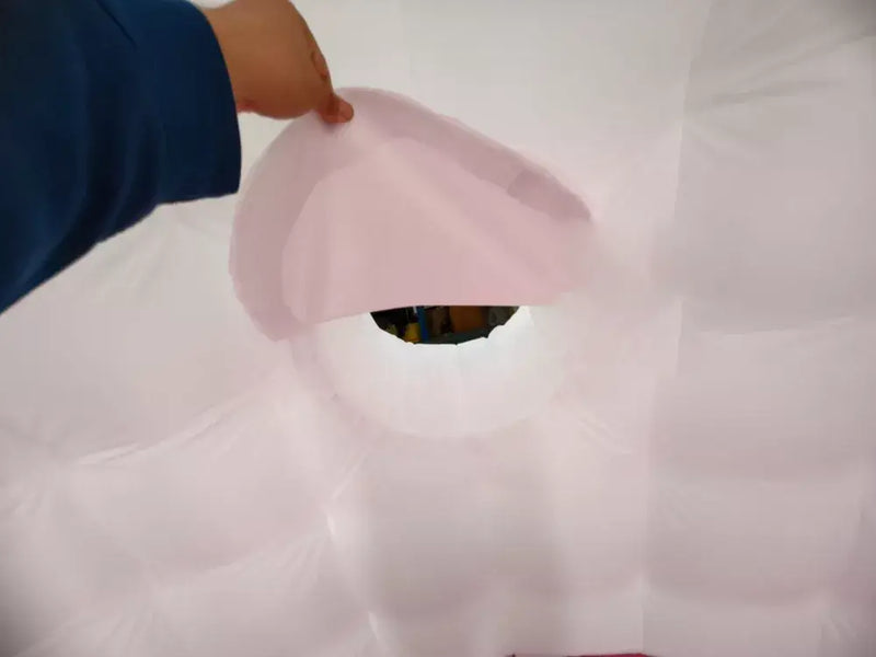 Tienda de domo iglú inflable con luces LED y soplador de aire