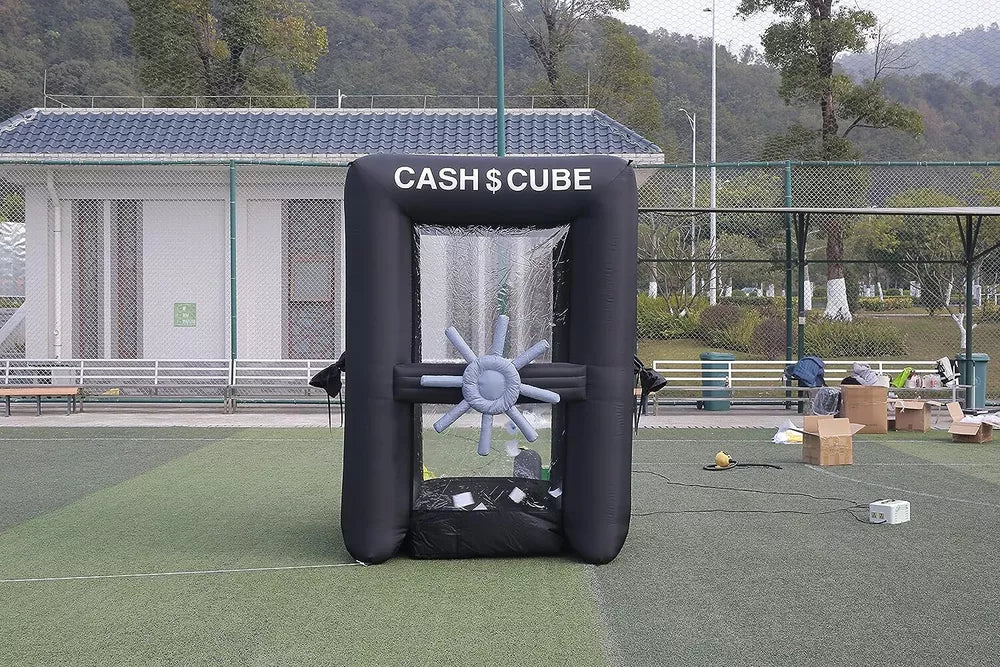 Cubo de Dinero Inflable de 8.2 pies para Eventos y Promociones Publicitarias