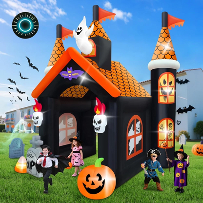 Inflatable Haunted Ghost Tunnel Yard Décor with LED