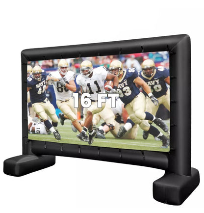 Pantalla de cine inflable de 16 pies para exteriores 1080P FHD