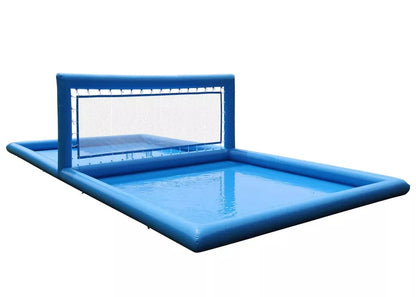 Cancha de voleibol inflable de 33 pies para juegos acuáticos al aire libre