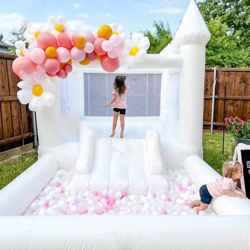 Casa inflable comercial de PVC de 4x2.5mx2.5m para fiestas infantiles