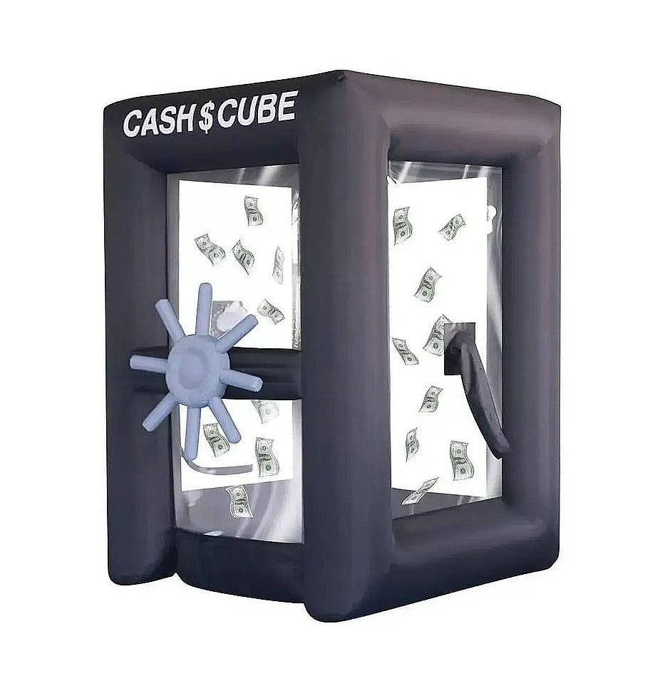 Cubo de Dinero Inflable de 8.2 pies para Eventos y Promociones Publicitarias