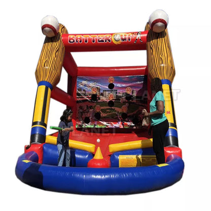 Cage de bateo inflable de béisbol para diversión al aire libre para niños