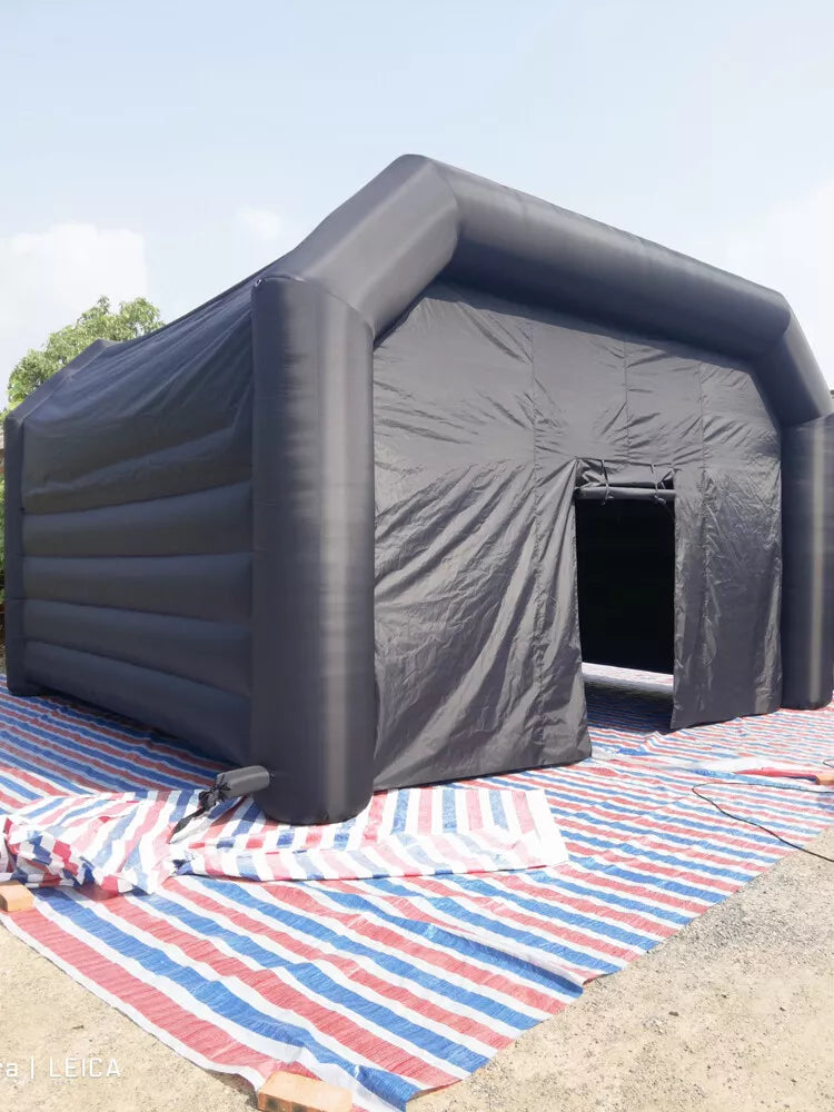 Carpa de Noche Inflable Carpa VIP Portátil para Fiestas Cubo Carpa Negra