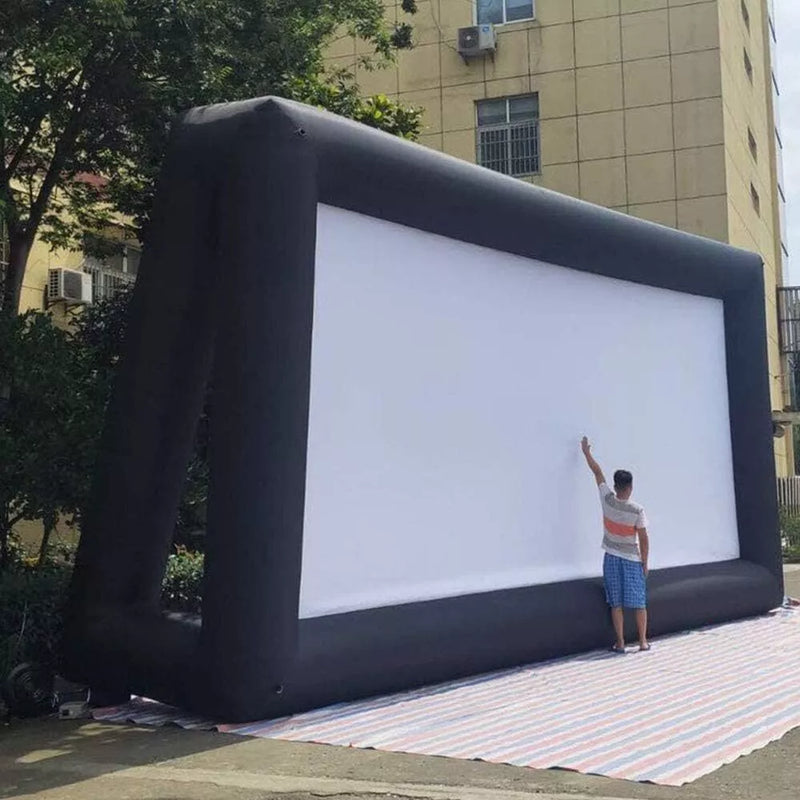 Pantalla de cine inflable para exteriores con soplador