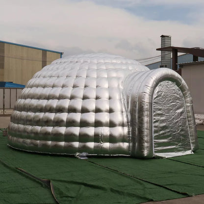Tente dôme igloo gonflable avec lumière LED pour fête ou mariage