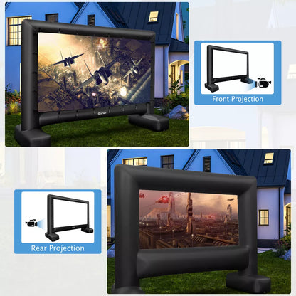 Pantalla de cine inflable de 16 pies para exteriores 1080P FHD