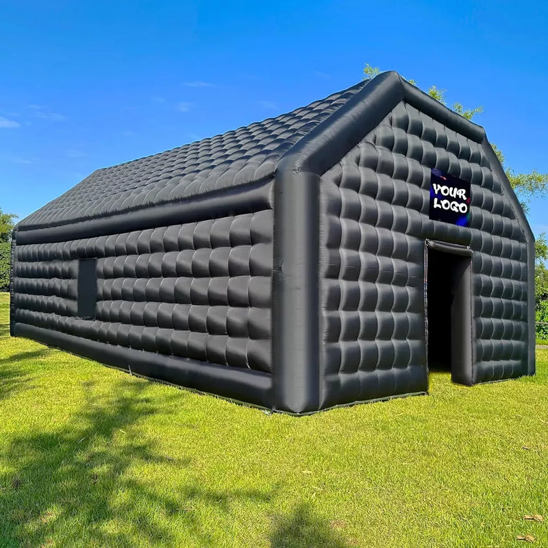 Carpa de fiesta inflable de discoteca 30x20x13 pies Cubo Gazebo Casa de eventos