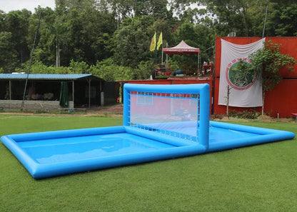 Cancha de voleibol inflable de 33 pies para juegos acuáticos al aire libre