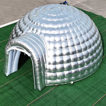 Tente dôme igloo gonflable avec lumière LED pour fête ou mariage
