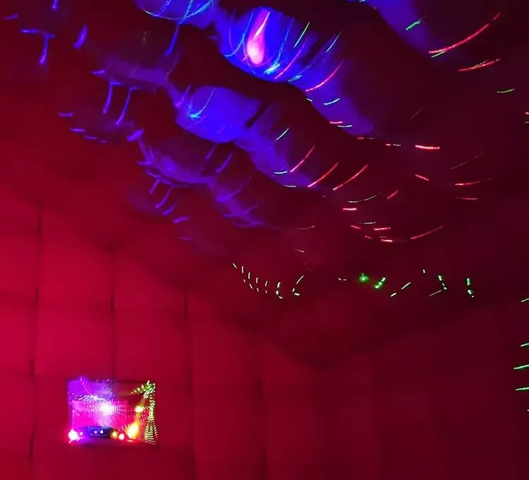Carpa Disco Inflable Portátil Negra de 20FT