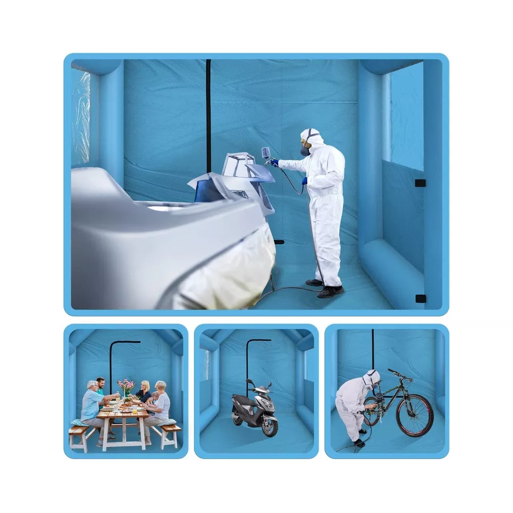Cabina de Spray Inflable 13.5 x 8.5 x 8.5 pies Carpa de Pintura Portátil